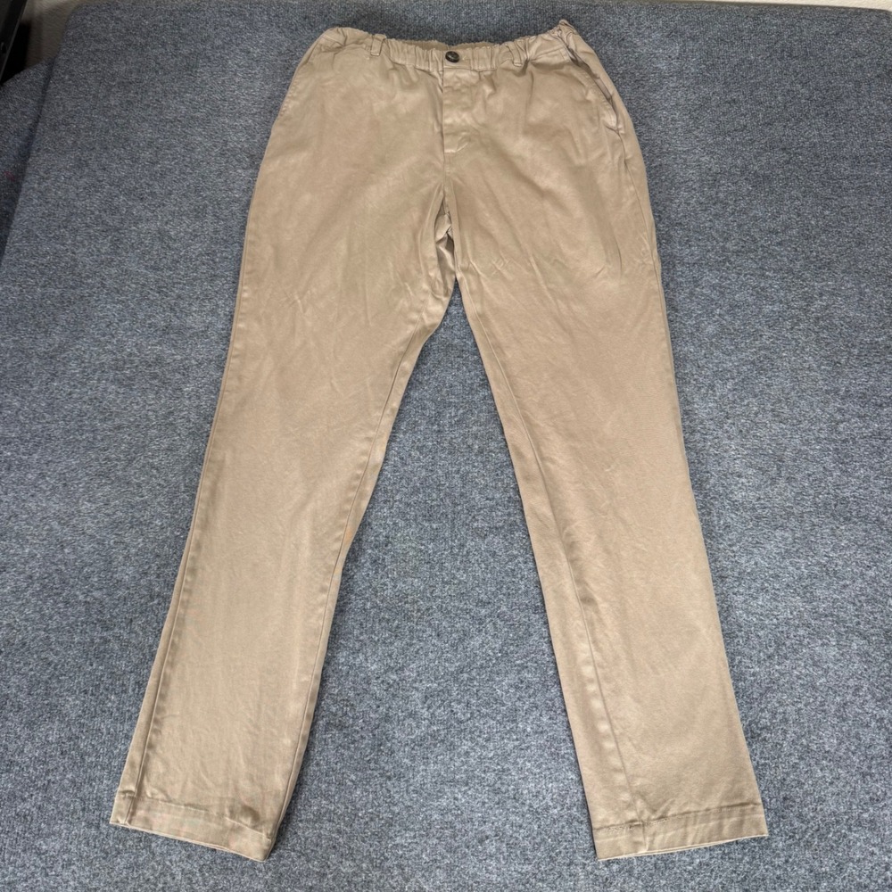 Cove USA Mens 32x32 Khaki Chino Pants Stretch Tan Beige Golf Dress Casual Travel